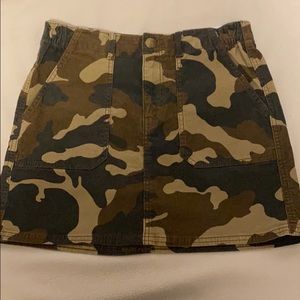 Camo cardigan skirt